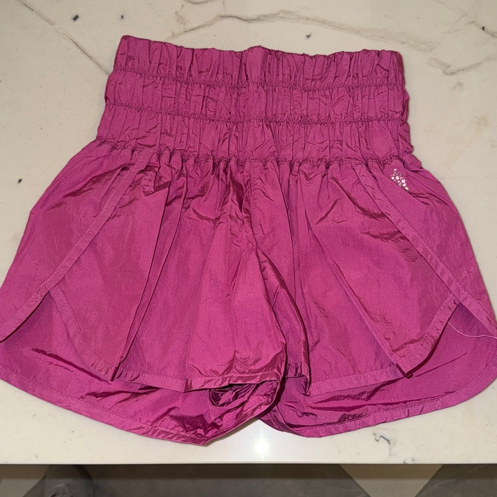 FP Movement by Free People Fuchsia High Waisted Athletic Shorts